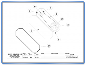 Broom Model 26-46 Belt Drive Schematic