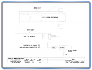 Broom Model 26-46 Lock Assembly Schematic