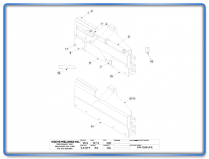 Wing Model 46-6-2 Articulating Template Schematic