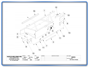 Wing Model 26 Frame Schematic